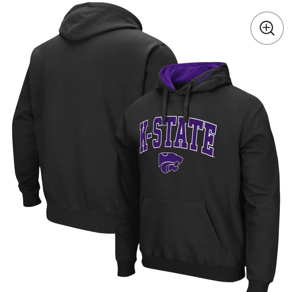 Colosseum Black K-State Hoodie. Worn one time.